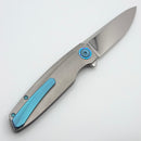 Holt Bladeworks Outlaw w/ Titanium Flux Burnished Handles & Near Mirror M390 189