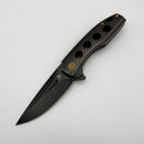 Kansept Knives Cassowary Blackwash Titanium Handles w/ Blackwash S35VN Blade K2065A1