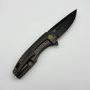 Kansept Knives Cassowary Blackwash Titanium Handles w/ Blackwash S35VN Blade K2065A1