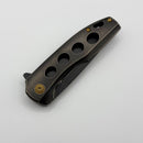 Kansept Knives Cassowary Blackwash Titanium Handles w/ Blackwash S35VN Blade K2065A1