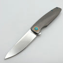 Holt Bladeworks Outlaw w/ Titanium Quill Burnished Handles & Near Mirror M390 193