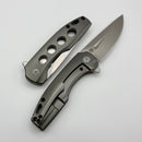 Kansept Knives Cassowary Grey Titanium Handles w/ S35VN Blade K2065A2