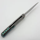 Holt Bladeworks Outlaw w/ Titanium Quill Burnished Handles & Near Mirror M390 193