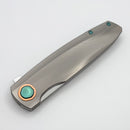 Holt Bladeworks Outlaw w/ Titanium Quill Burnished Handles & Near Mirror M390 193