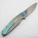 Holt Bladeworks Outlaw w/ Titanium Quill Burnished Handles & Near Mirror M390 190