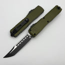 Microtech Ultratech ZBP Hellhound Tactical w/ OD Green Handle Signature Series 1119-1ODS