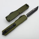 Microtech Ultratech ZBP Hellhound Tactical w/ OD Green Handle Signature Series 1119-1ODS