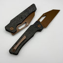 Kansept Knives Egress Shred Carbon Fiber Handles w/ Rose Gold S35VN K1033A3