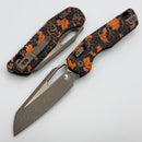 Microtech Knives MSI RAM LOK Orange Leaves Polymer & M390MK Bronzed Apocalyptic 210T-13APPMOL
