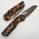 Microtech Knives MSI RAM LOK Orange Leaves Polymer & M390MK Bronzed Apocalyptic 210T-13APPMOL