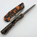 Microtech Knives MSI RAM LOK Orange Leaves Polymer & M390MK Bronzed Apocalyptic 210T-13APPMOL