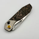 Kansept Knives QTRO Titanium & Copper Carbon FIber w/ Stonewashed Elmax K1118VA1
