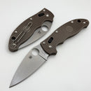 Spyderco Manix 2 w/ Brown FRN Handles & 15V Sprint Run C101PBN15V2