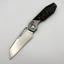 Kansept Knives QTRO Titanium & Shred Carbon FIber w/ Stonewashed Elmax K1118VA3