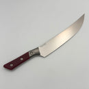 Microtech Butcher Knife Merlot G-10 Handle w/ Titanium Bolsters & Stonewash M390MK 3800B-10MR
