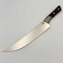 Microtech Butcher Knife Black Cherry G-10 Handle w/ Titanium Bolsters & Stonewash M390MK 3800B-10BC