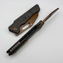 Kansept Knives Egress Shred Carbon Fiber Handles w/ Rose Gold S35VN K1033A3
