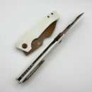 Kansept Knives Egress White G-10 Handles w/ Rose Gold S35VN K1033B3