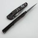 Zero Tolerance Red/White Carbon Fiber Handles w/ 3.3" Vegas Forge Damascus 0117VFDAM