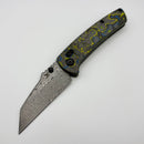 Kansept Knives Main Street Gecko Camo Carbon Handles w/ Damascus K1015V5