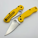 Spyderco Para-Military 2 Salt Yellow Lightweight w/ MagnaCut C81PYL2
