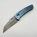 Kansept Knives Main Street Lightning Strike Titanium Handles w/ Damascus K1015V6