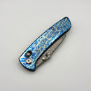 Kansept Knives Main Street Lightning Strike Titanium Handles w/ Damascus K1015V6