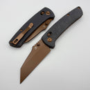 Kansept Knives Main Street Black Micarta Handles w/ Rose Gold 154CM K1015V11