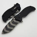Zero Tolerance 0350 Black G-10 Tritium Inlaid Handles & Tiger Stripe S30V ZT0350TSTR