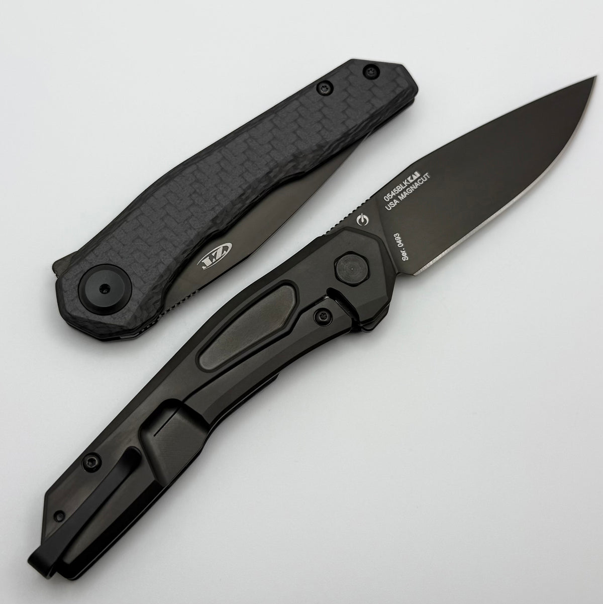 Zero Tolerance 0545 w/ Carbon Fiber/Titanium Handles & Black MagnaCut