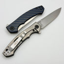 Zero Tolerance 0450 Blue Carbon Fiber/Titanium Handles w/ MagnaCut ZT0450BLUCF