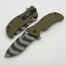 Zero Tolerance 0350 Olive Green G-10 Handles & Tiger Stripe MagnaCut ZT0350TS