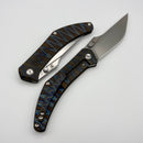 Kansept Knives Navaja Tiger Stripe Flamed Titanium w/ Stonewashed S35VN K1149A4