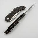 Kansept Knives Navaja Tiger Stripe Flamed Titanium w/ Stonewashed S35VN K1149A4
