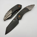 Kansept Knives K9 Titanium & Shred Carbon Fiber Handle w/ Blackwash S35VN K1151A1