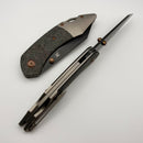 Kansept Knives K9 Titanium & Shred Carbon Fiber Handle w/ Blackwash S35VN K1151A1