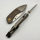 Kansept Knives K9 Titanium & Copper Carbon Fiber Handle w/ Stonewashed S35VN K1151A2