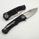 Heretic Knives Wraith V4 Manual Black Aluminum Handles & MagnaCut H001-2A