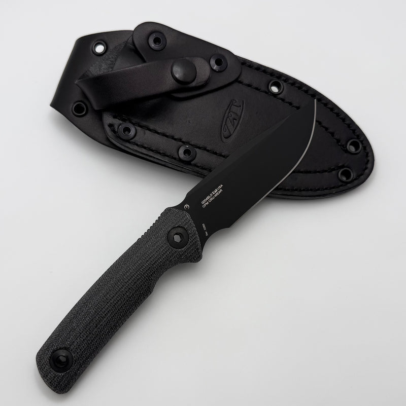 Zero Tolerance 0004 Fixed Blade Black G-10 & Black Cru-Wear ZT0004BLK