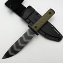 Zero Tolerance 0006 Fixed Blade Olive Green G-10 & Tiger Stripe CPM-3V ZT0006TSOL