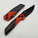 Kansept Knives Deadite Rock Texture Red Aluminum & Black Micarta w/ Blackwash 154CM T1081V3