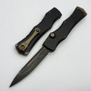 Microtech Marfione Select Halo IV Black Handle w/ Baker Forge Coppermai Damascus Clip Point 1150-16MS1