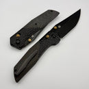 Kansept Knives Deadite Rock Texture Blackwash Aluminum & Twill Carbon Fiber w/ Blackwash 154CM T1081V4