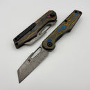 Kansept Knives Lucero 80's Camo Carbon Fiber w/ Damascus T2156A1