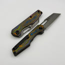 Kansept Knives Lucero 80's Camo Carbon Fiber w/ Damascus T2156A1