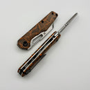 Kansept Knives Lucero Orange G-Mascus w/ Stonewashed 154CM T2156A3