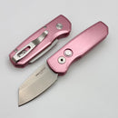 Pro-Tech Runt 5 w/ Satin Pink Handle & Stonewash 20CV Reverse Tanto R5201-Pink