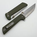North Mountain Blade Chop2 2406 w/ Green G-10 Handles & SLD-Magic
