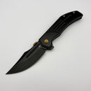 Kansept Knives Orion Blackwash Titanium w/ Milled Blackwash S35VN K1089A4