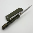 North Mountain Blade Chop2 2406 w/ Green G-10 Handles & SLD-Magic
